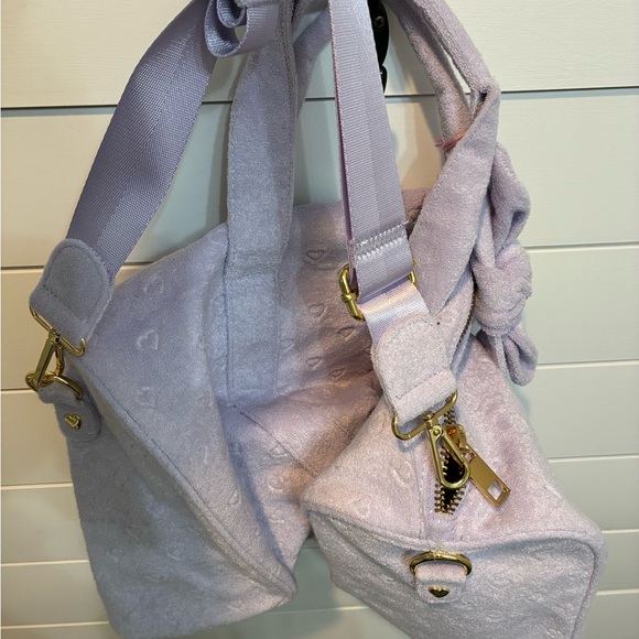 NWT Stoney Clover Lane x Target Collab Purple Love Duffle Bag - Picture 5 of 8